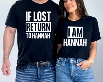 If Lost Return To, If Lost Return To Babe, Matching Shirt for Couples, Couple Shirts, Customizable Couple Shirts, Funny Couples Shirts