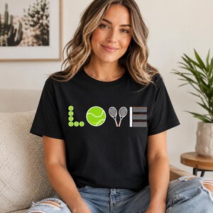 Love Tennis Shirt, Valentines Day Gift for Him, Sports Mom Shirt, Sports Friend Shirt, Gift for Her, Tennis Mom Shirt, Tennis Gift for Women