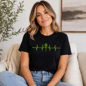 Tennis Shirt, Funny Tennis Gift, Gifts For Tennis Player, Tennis Coach T-Shirt, Sport Shirt , Tennis Player Shirt, Tennis Heartbeat