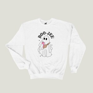 Sweat à Capuche Halloween « Boo » – Motif Fantôme, Neuf Avec étiquettes, Taille XS Unisexe