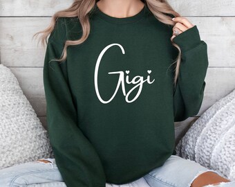 Gigi Sweatshirt, Pregnancy Announcement Reveal Sweater, Gigi Christmas Gift, Gigi Shirt, New Gigi Gift, Grandma Gift, Gigi Gift, New Gigi,