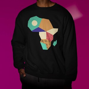 Afrika Karte Muster Sweatshirt & Hoodie