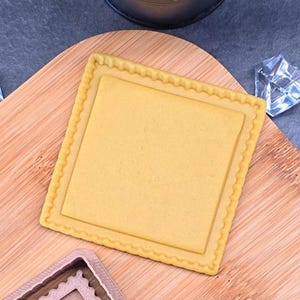 Postage Stamp Cutter, Square PLA Cookie for Fondant and Clay Crafts