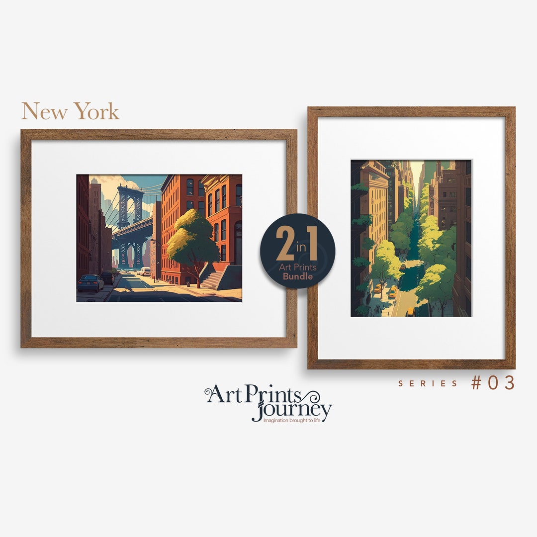New York City Wall Art Travel Poster Adventure Wall Art Travel Wall Art Travel Art Print Digital