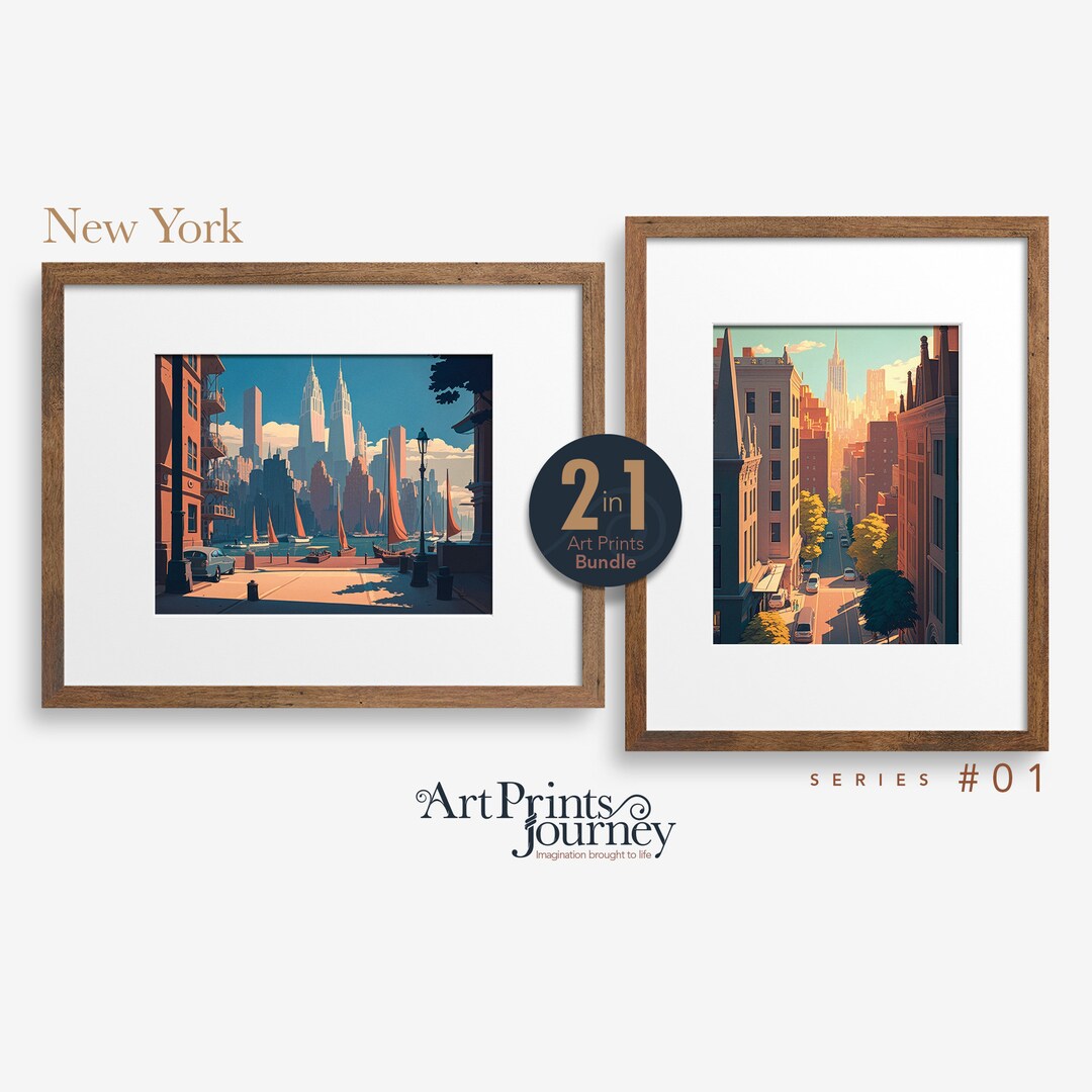 New York City Wall Art | Travel Poster Adventure Wall Art | Travel Wall ...