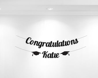 Custom Graduation Banner, Personalize It with Name, Congratulations Banner for High School or College,  Graduation 2026 Decor