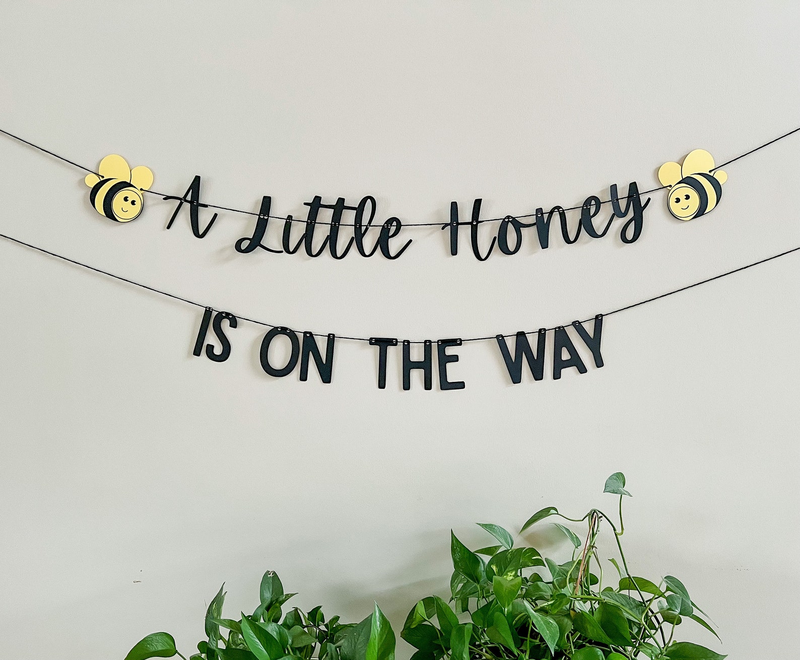 a little honey is on the way banner