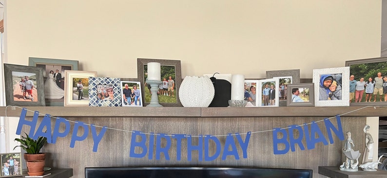 Custom Banner for Your Next Party, Custom Letter Garland, Birthday, Bachelorette, Wedding, Baby, Retirement, any ocassion or event decor image 10
