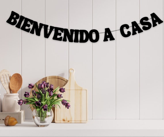 Bienvenido a Casa Banner, Welcome Sign for Home, Welcome Home Baby