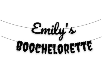 Custom Boochelorette Banner, Halloween Bachelorette Party Decor