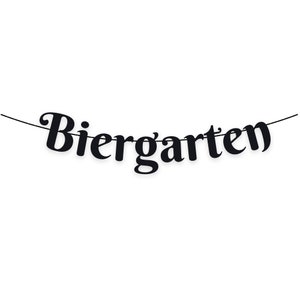 Biergarten Banner, Octoberfest Decoration, Fall Party Decor, Beer Lovers Banner, Fall Festival Decor, German Party Sign
