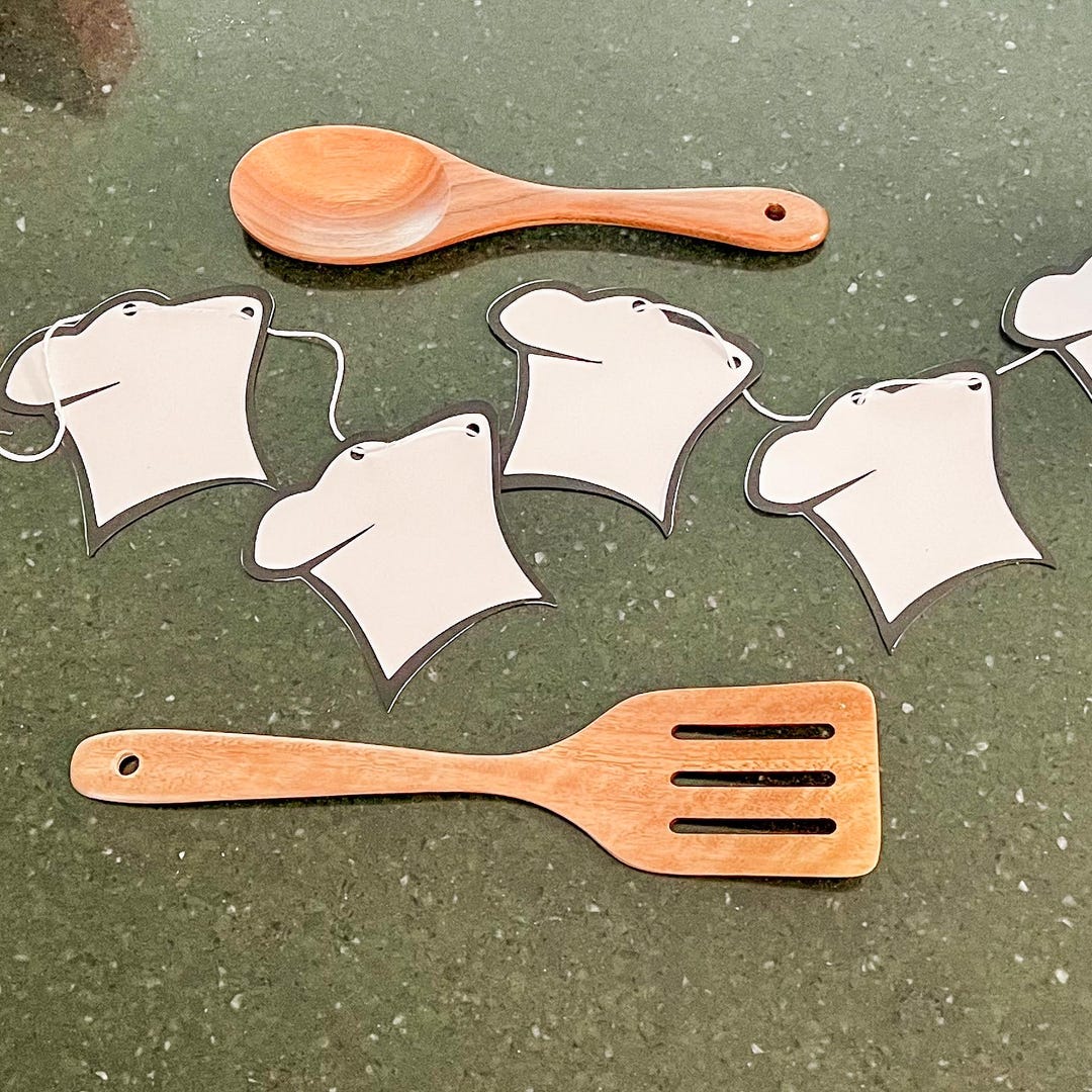 Chef Hat Garland, Culinary School Graduation Banner, Baking Hat Party ...