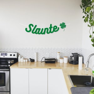 Slainte Banner Party Decoration, Bar Sign, 21st Birthday, Cheers Decor, Irish Themed Party, Summer Party Banner, Celtic Banner, Many Colors