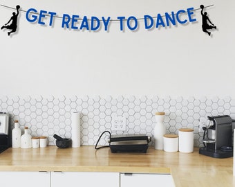 Get Ready to Dance Banner for March Madness Parties, Basketball Watch Parties, or banquets, Basketball Games Party Decoration for Game Room