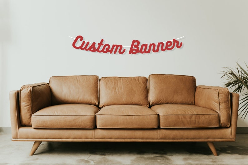 Custom Banner for Your Next Party, Custom Letter Garland, Birthday, Bachelorette, Wedding, Baby, Retirement, any ocassion or event decor image 1