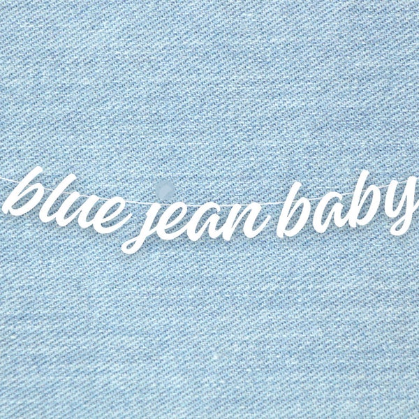 Blue Jean Baby Banner, Baby Shower Decoration, Blue Jean Themed Baby Party,  Denim Themed Baby Shower Banner, New Baby Decoration