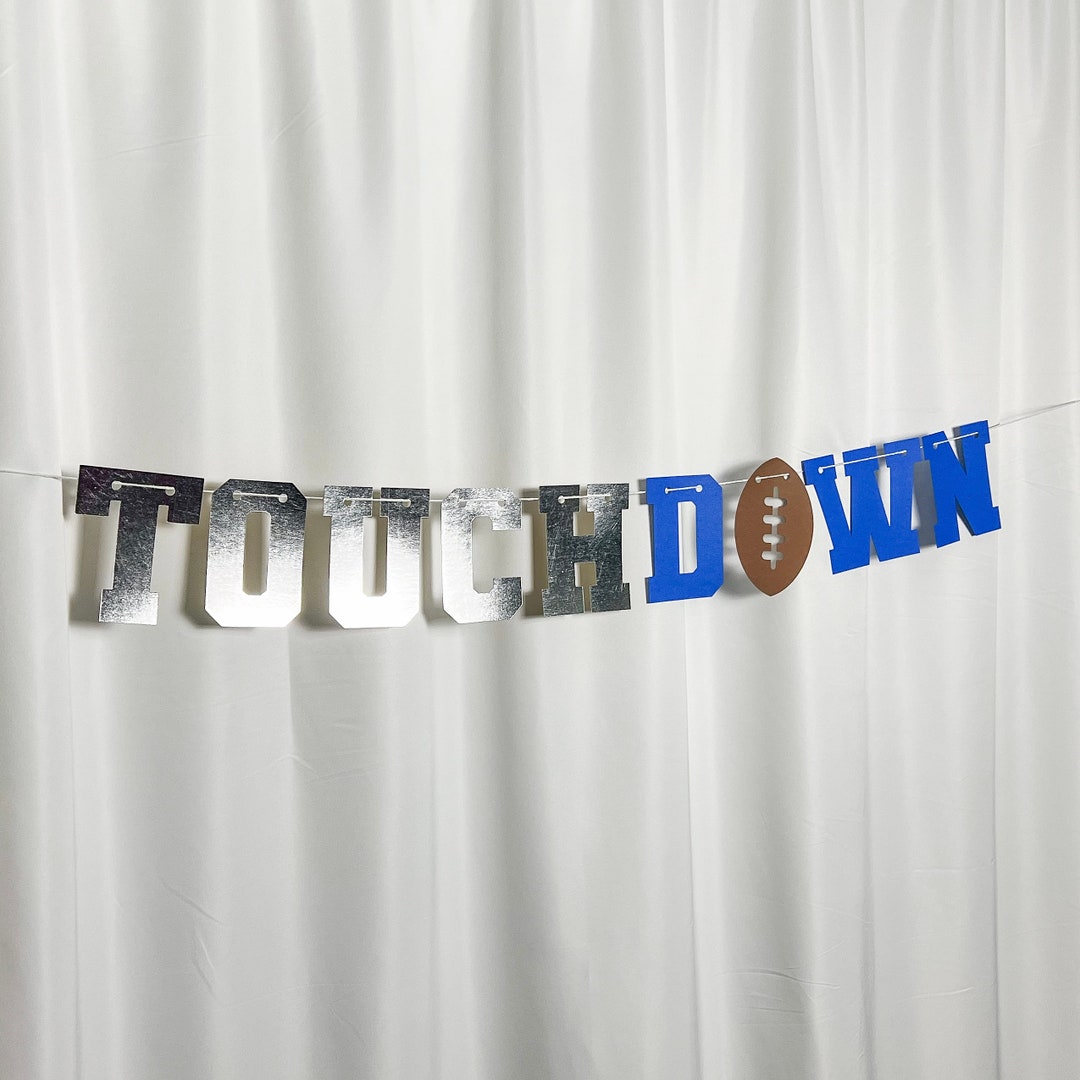 Touchdown Football Banner, Super Football Party Banner, Lions ...