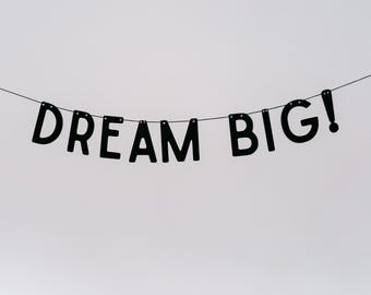 Graduation 2026 Dream Big Banner,  Grad Party Decoration