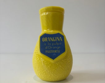 Porta-pajitas, jarrón pequeño Orangina