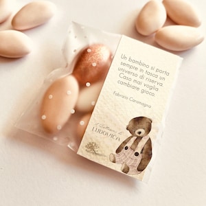 Birth confetti sachets / Birth favors / Baby shower confetti holders / Baptism favors / favor tags / baptism tags