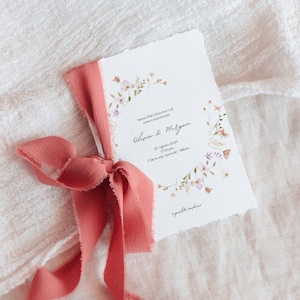 Invito Matrimonio / Wedding Card / Botanical wedding / Floral invitation / modern wedding / modern wedding card
