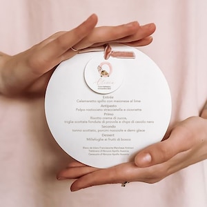 Menu Battesimo / Invito Compleanno / Menu Baby Shower / Menu party