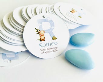 Etiquetas para recuerdos / Etiquetas de bautizo / Tarjetas de confeti / Etiquetas de nacimiento / Tarjetas de recuerdo
