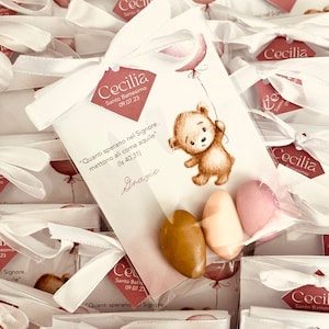 Birth confetti sachets / Birth favors / Baby shower confetti holder / Baptism favours