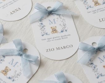 Tarjetas de lugar para bautizo inicial / Tarjetas de lugar para comunión / Tarjetas de lugar para fiesta / Etiquetas de recuerdo / Tarjetas de recuerdo