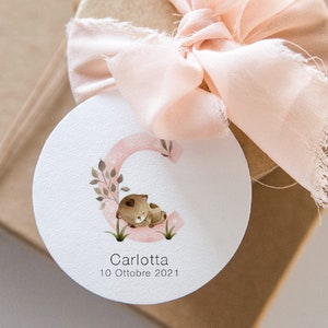 Tags for baptism and birthday favors