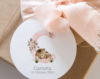 Tags for baptism and birthday favors