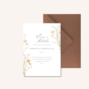 Partecipazione nozze / invito matrimonio /  Wedding