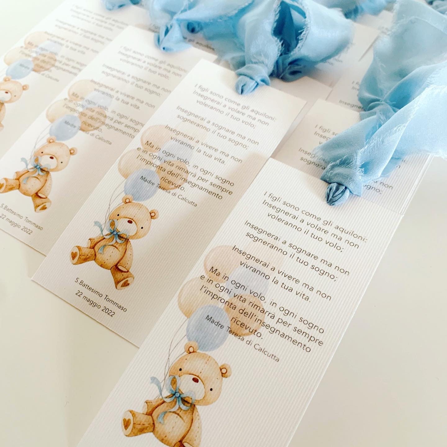 Segnalibri Battesimo Personalizzati Con Iniziale - 30 Pezzi, Design Greenery