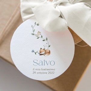 Tag per bomboniere battesimo e compleanni