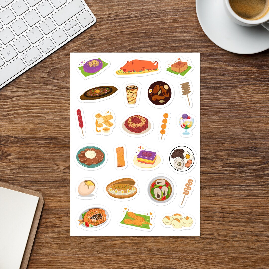 Snack Sticker Sheet Filipino Food and Snack Sticker Sheet - Etsy