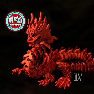3D Printed Dragons, 3d dragon Imperial Chinese, unique gift, Lunar New Year, Year of the dragon, Magic Crystal Dragon Gift