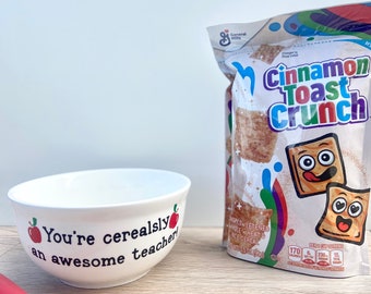 Cerealsly Awesome Teacher, Cereal Bowl, Teacher Appreciation Gift
