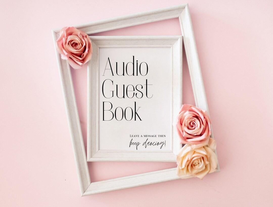 personalised audio guest book sign, wedding voicemail... Personalized Audio Guest Book Sign: Custom Wedding Decor - Etsy