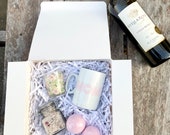 Spa Gift, Gift for Her, Bath Gift Set, Mug and Candle Gift Set, Gift for Mom, Birthday Gift, Thank you Gift, Friend Gift