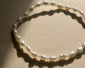 Freshwater Pearl & Seed Beads Bracelet