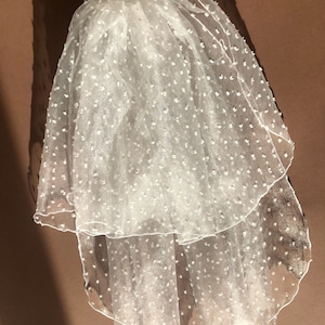 Organza Polka Dot Hen Party Bride Veil