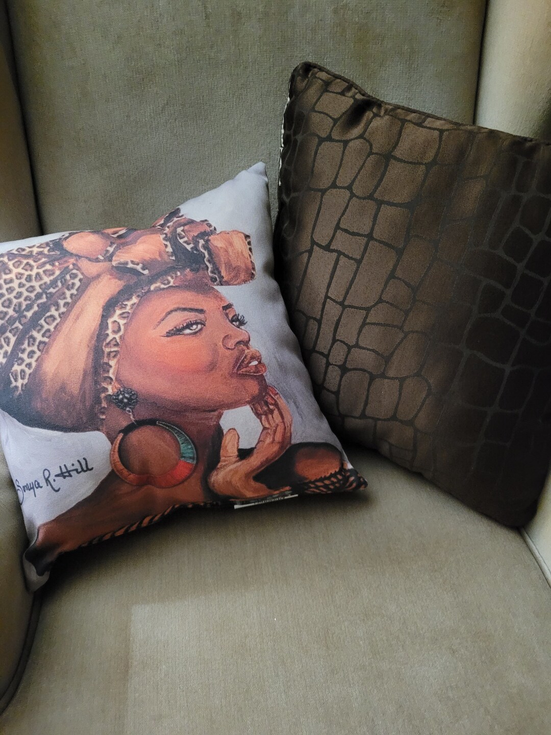 Pillows, Art Pillows, Deco Pillow, Black Art Pillow, Printed Art Pillow