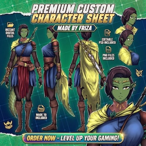 Ficha de personagem de anime personalizada | Referência VTuber e design de personagem original