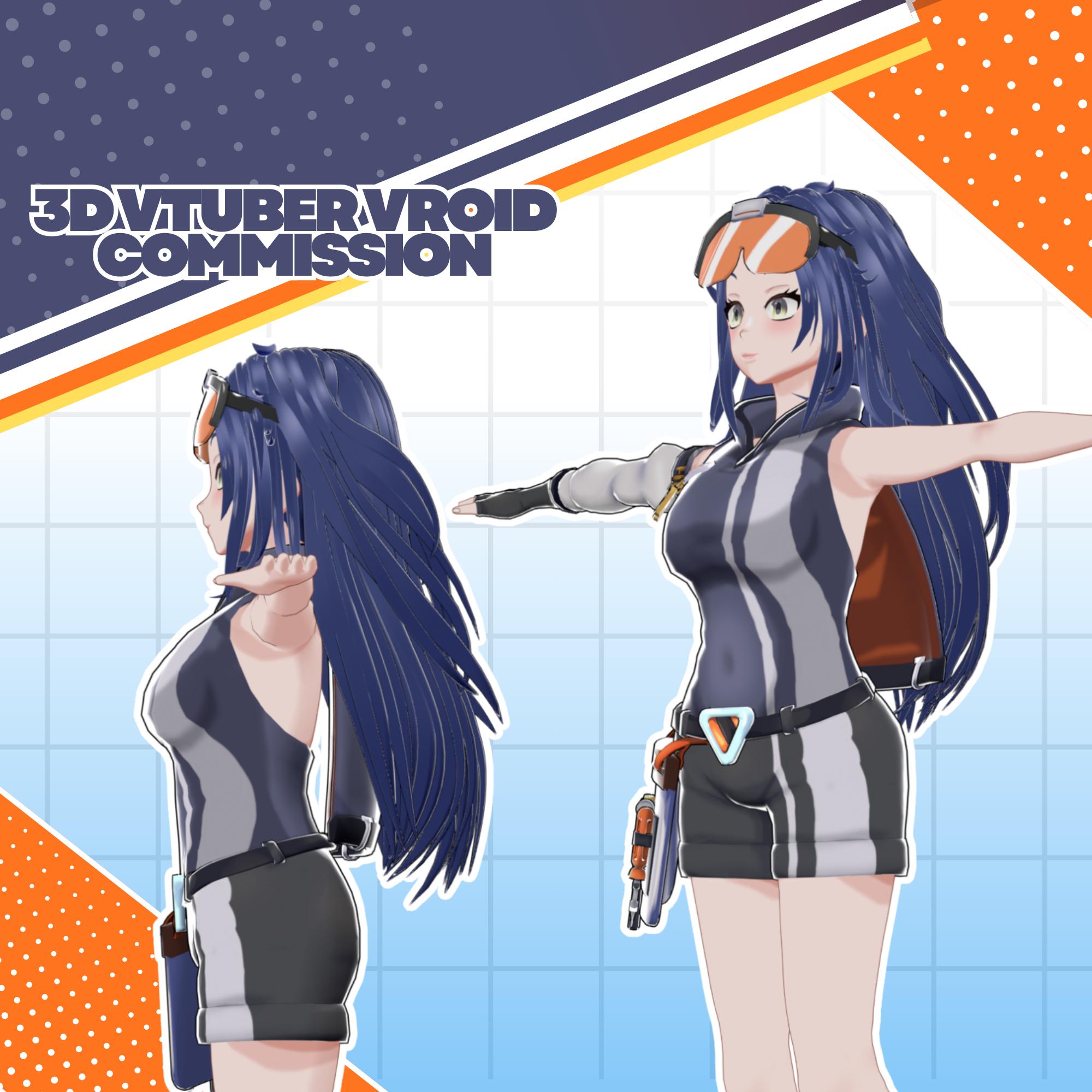 Custom Vroid Avatar Anime Commission, Vrchat Ready VRM Character ...