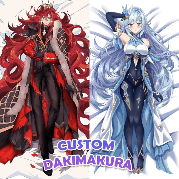 Dakimakura for Commercial use | Anime character | Vtuber Custom male or female | Furry | Chibi Character | Custom anime commission
