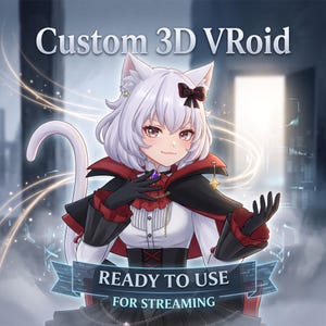 3D VTuber Avatar | Custom VRoid Commission | Anime Streaming Model VRM