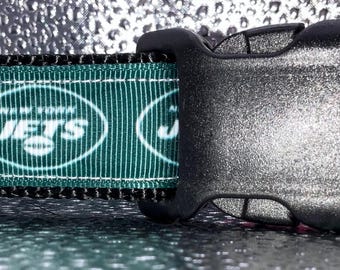 New York Jets adjustable Dog Collar Green Strong Football New