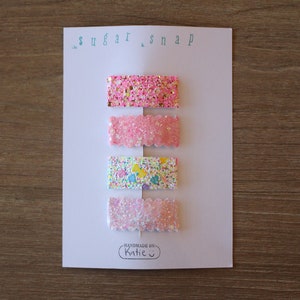 Hair clips- Valentine&#39;s Day pack