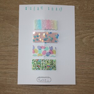 Hair clips- Spring pack