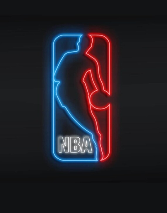 NBA Neon Sign Light Handmade Sign Light Etsy